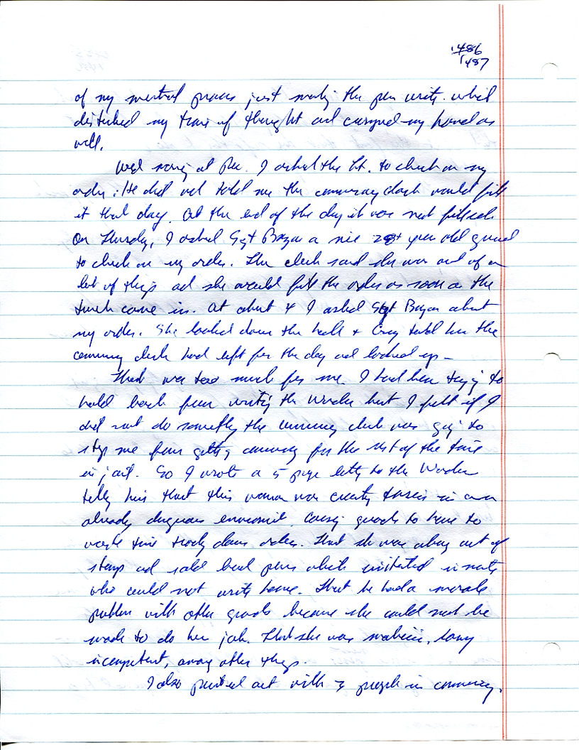 Dr John WorldPeace 2008 Prison Journal